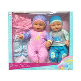 Muñeca 20 pulgadas Set 2  Niña/Niño con Ropas